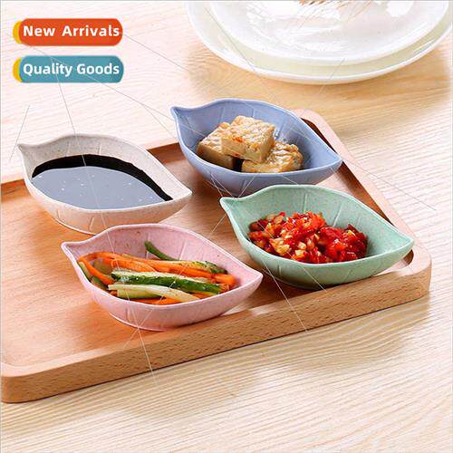 Home Wheat Straw Leaf Small Plates Kchen Multi-purpose Condi
