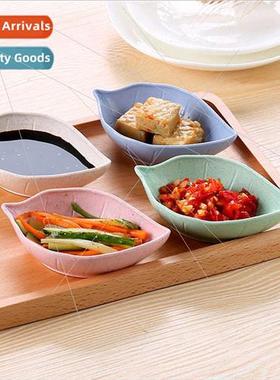 Home Wheat Straw Leaf Small Plates Kchen Multi-purpose Condi