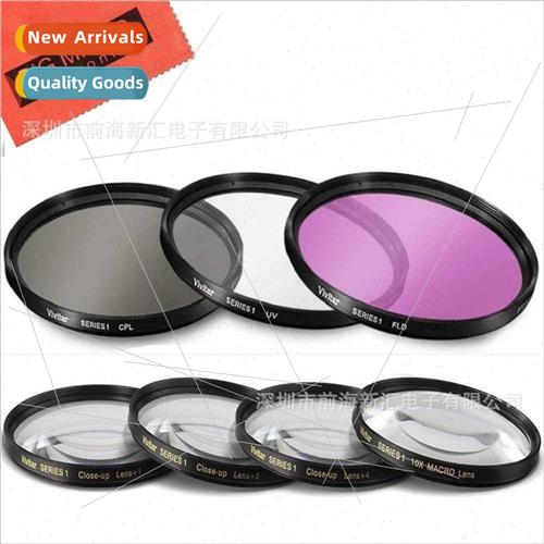 DSLR 37-82mm k filter set 9IN1 CPL+UV+FLD+ Close-up 1/2/4/10