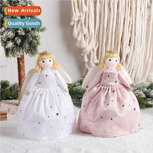 Christmas Angel Ornament New Christmas Girl Tree Top Star Fi