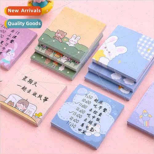 Korea ins sticky notes cute cartoon girl students wh creativ