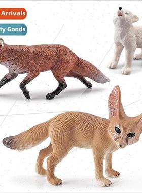 Wild est animals model ears fox cubs maned wolf decorations