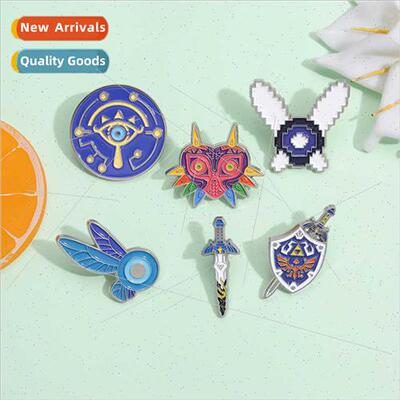 Creative secondary anime game  cartoon shield sword modeling