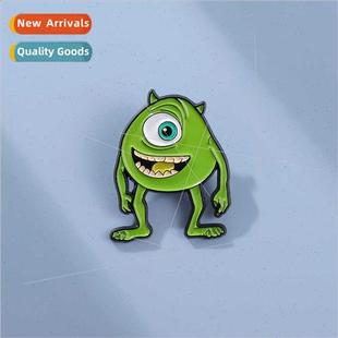 eye monster modelling Cute badges green film fine cartoon