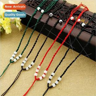 DIY Handmade Braided Jade Necklace Jadee Pendan Beads