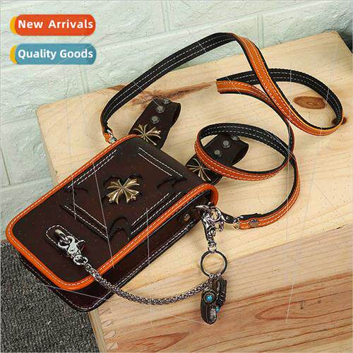 new Japan vertical paragraph square men belt bag
