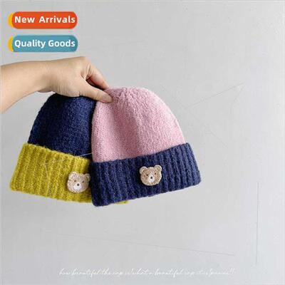 Baby Autumn Winter Hat Cute Bear Woolen Hat Winter Children