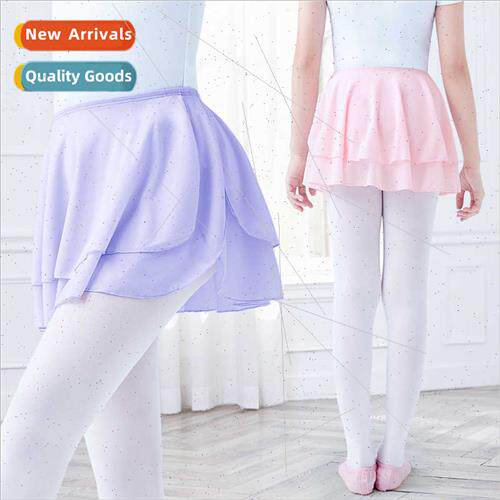 Childrens dance half skirt saree girls half skirt tutu doubl