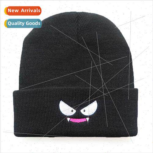 popular men women in fall winter hat anime monster wool cap