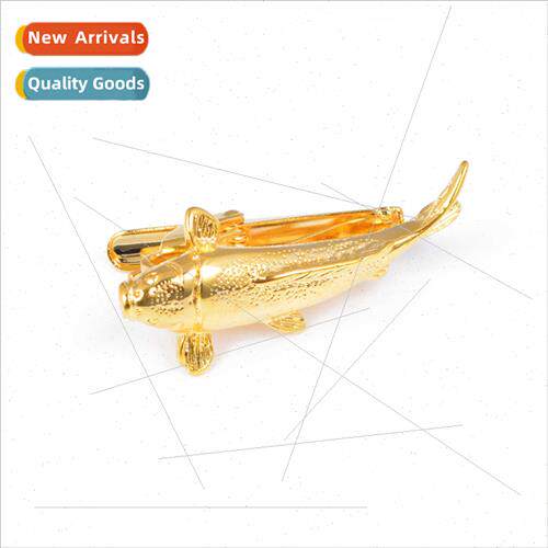 tie clips goldfish shape tie clips metal copper fish tie cli