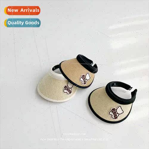 Children sun hat breathable large brim sunshade hollow top s