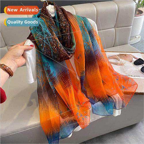 lk Scarf Women Fashion Yuzo Yarn Long lk Scarf Temperament S