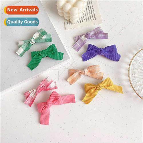 Korean  girls hair clips simple fresh polka dot bow hair cli
