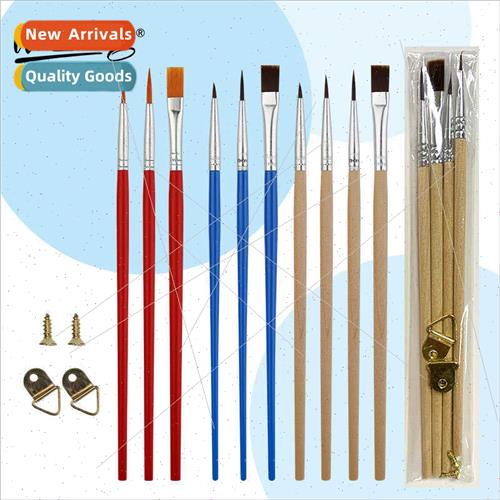 Plastic rod 2 sets 3 sets digal oil painting brushes set nyl