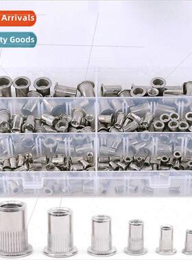 180pcs boxed 304 rivet nut M3 M4 M5 M6 M8 M10 flat head thre
