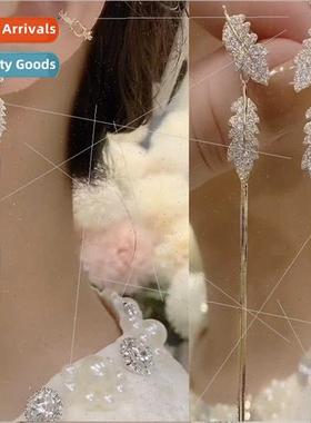 s925 silver needle niche earrings tide round face modify fac