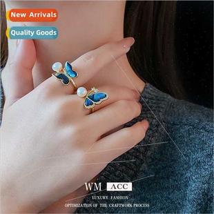 Ring Butterfly Zirconia HJe Finger Hundred Index Plated