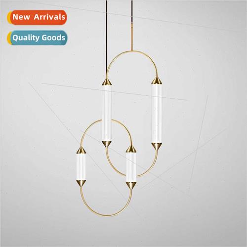 Modern minimalist dining table set light luxury designer mod