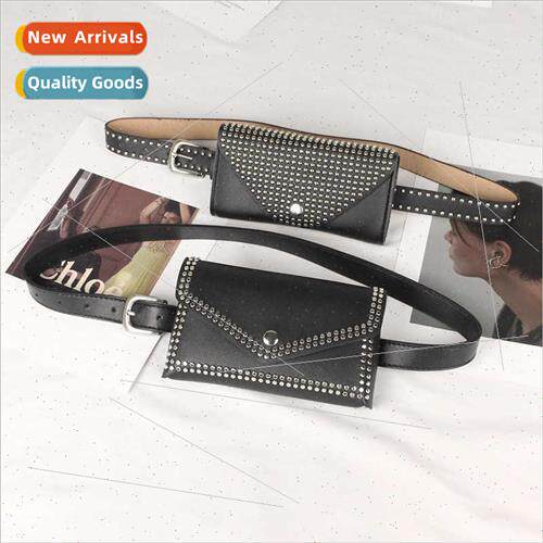 Korea Hundreds waist packs punk rivets belt type bag accesso