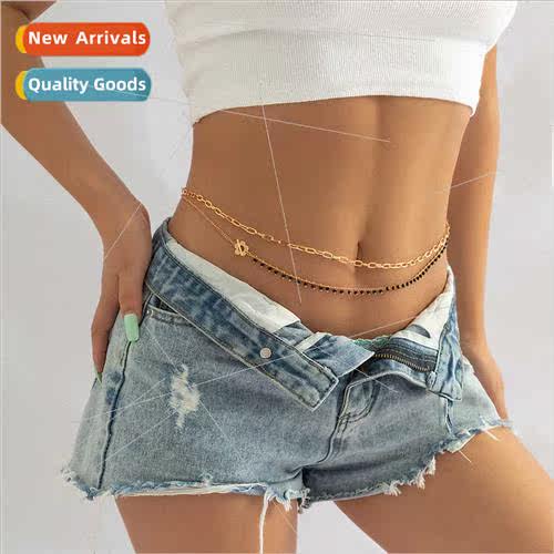 Europe fashion sexy high sense handmade chain body chain sim