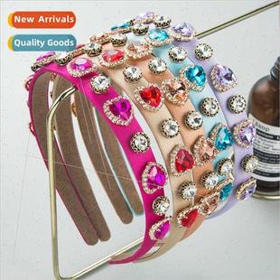 fashion shiny alloy bands shaped Korea heart Hair crystal