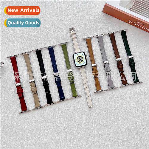 适用Apple T-Shape Small Waist Silicone Leather Strap apple w