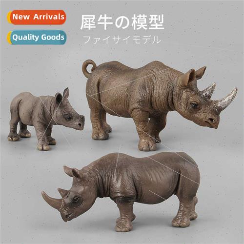 Animal model simulation animal  rhinoceros toy model family