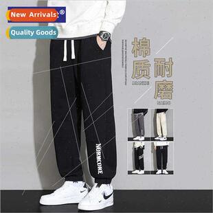 NASA Sweatpants men spring fall ins American loose drawstrin
