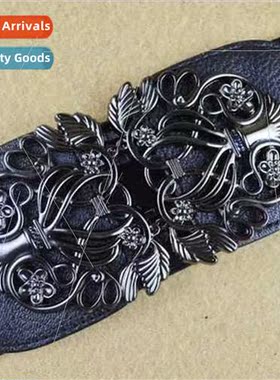 Elastic Waistband Stch Wide Belt Dress Decoration Belt Cloth