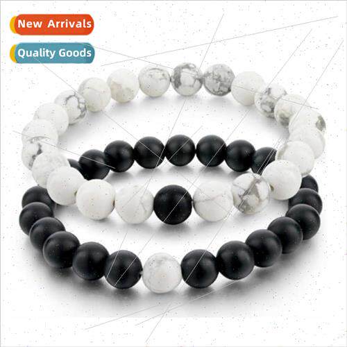 Couple Bracelet 2pcs Set Men Beaded Bracelet 8MM Tiger Eye W