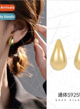 S925 silver women teardrop thick earrings fashion ring earri