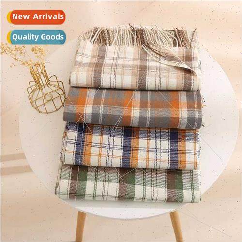 Autumn winter Korean versatile fashion lines plaid scarf ima