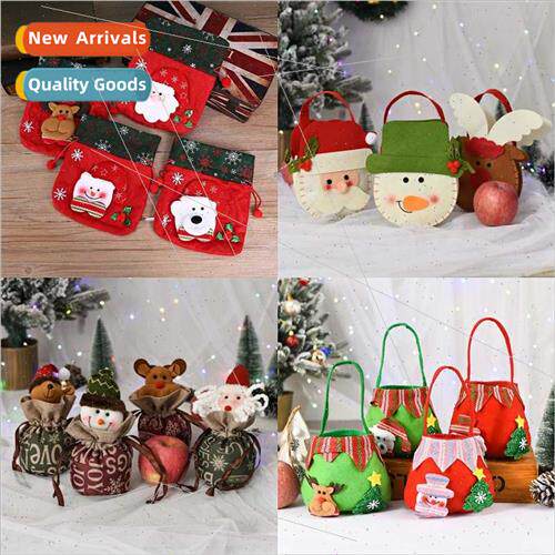 Christmas decorations Christmas Eve apple bags gift bags can