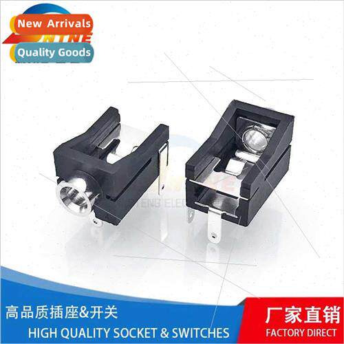 3.5mm Horizontal Headphone Audio Dual Channel Round Port Cop
