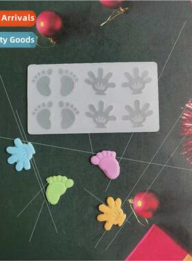 4 small hands feet chocolate biscu mold cake mold ice cream