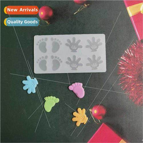 4 small hands feet chocolate biscu mold cake mold ice cream