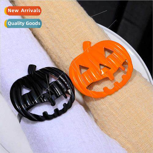 Halloween Oil Drip Pumpkin Napkin RingHotel Setting Table De