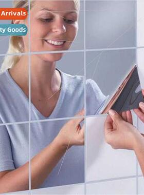 Home decoration mirror stickers anti-drop clear 15cmx16 squa