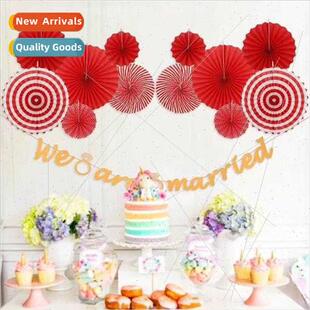 Flower Paper ngle Fans Set Window