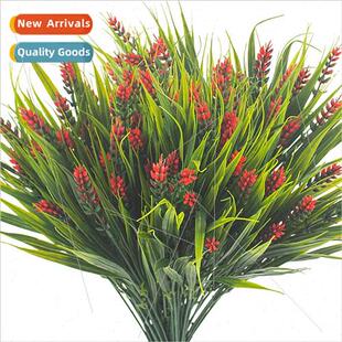 Artificial Plants Outdoor Fake Monkey Grass Wh Flowers Laven