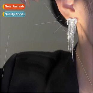 tassel ins Sense love summer niche female zirconia earrings