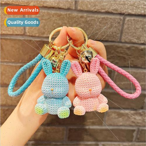Resin rabb keychain jewelry accessories couple keychain gift