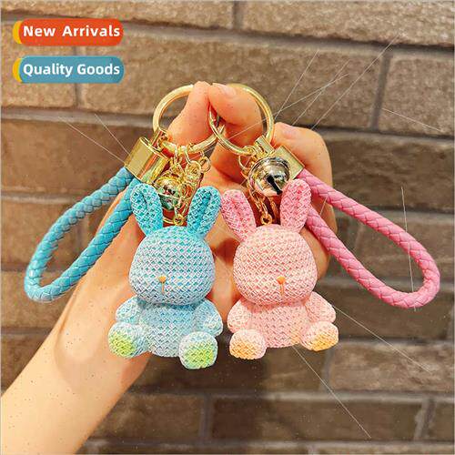 Resin rabb keychain jewelry accessories couple keychain gift