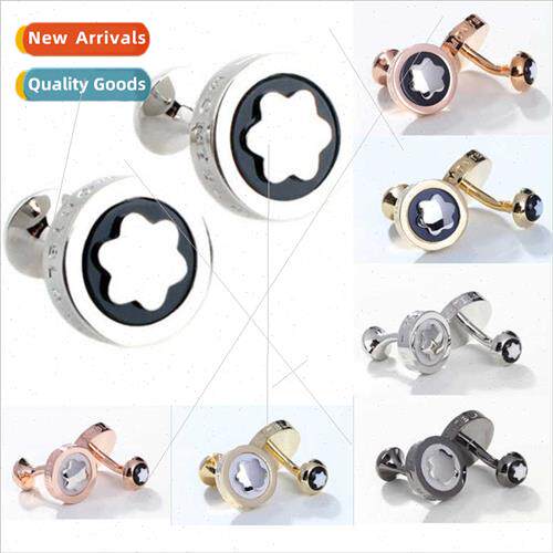 Star-shaped plum brcufflinks men jewelry gift buttons can be
