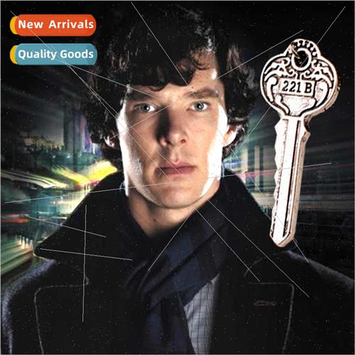 Sherlock Holmes film  around necklace 221B mysterious key pe
