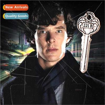 Sherlock Holmes film  around necklace 221B mysterious key pe