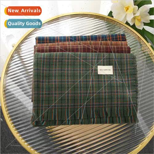 2022 fall winter new plaid small incense imation cashmere sc