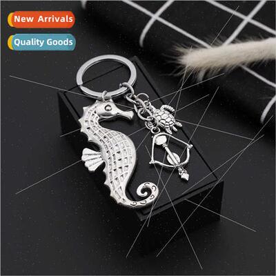 New  American retro punk creative sea turtle seahorse shoote
