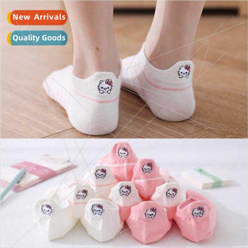 Four seasons short socks KT cat embroidery cartoon three-dim