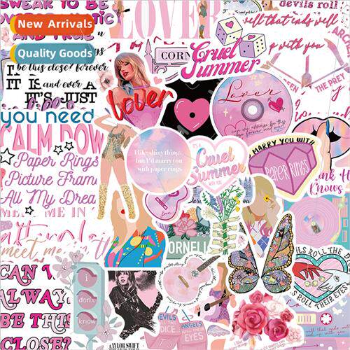50 cartoon lover graffi stickers decorative handbook cell ph